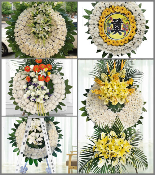 山东济宁金乡县鱼山街道李桥村花圈速递